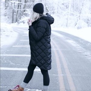 Fluff the cold parka